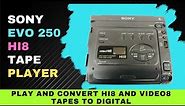 Sony EVO 250 Hi8 Tape Player Features and Specs : Play Hi8 and Video8 Tapes and Convert to Digital