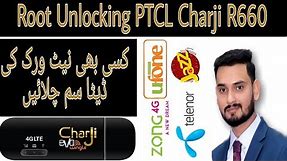 How To Unlock PTCL Charji Wingle R660 | Root | Sim Unlocking
