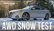 2019 Nissan Altima AWD Explained and Snow Test #drivingsportstv