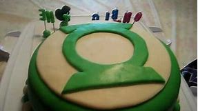 Green Lantern Fondant Cake