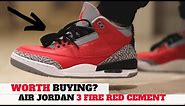 Worth Buying? Air Jordan 3 Retro SE FIRE RED CEMENT Review & On Feet