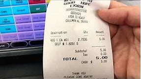How to print off a gas receipt