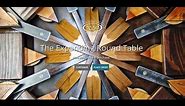1st Edition Expanding Round Table from Reclaimed Barn Wood 2010