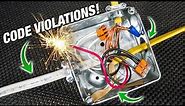 5 MAJOR Violations DIYers Are Making When Installing Metal Electrical Boxes! MOST Are Guilty Of #3!