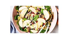 Apple Salad with Raisins & Walnuts (Healthy & Creamy) - Foolproof Living