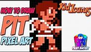 How to Draw Pit from Kid Icarus - NES Pixel Art Grid Drawing Tutorial