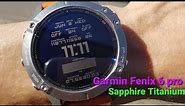 Garmin Fenix 6 Pro Sapphire Titanium unboxing