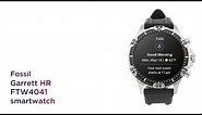 Fossil Garrett HR FTW4041 Smartwatch - Black, Silicone, 46 mm | Product Overview | Currys PC World