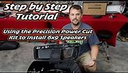 Step by Step, How to install 6x9" speaker cut in kits to Saddle bag lids using the PPI HD14.SBS