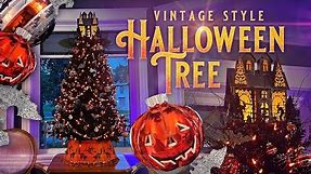 How To Decorate A Halloween Tree - Halloween Tree Decorating Tutorial - Vintage - Decorate With Me