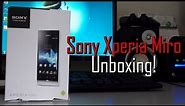 Sony Xperia Miro ST23i Black Unboxing & First Boot