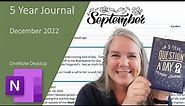 5 Year Daily Journal In OneNote