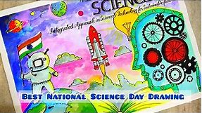 National Science Day Drawing/ Science Day Poster/National technology day drawing #scienceproject