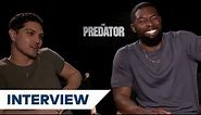 The Predator's Augusto Aguilera & Trevante Rhodes Joke About Predator's Evolution | TIFF 2018