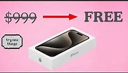 How To Get The iPhone 15 Pro For Free in 4 Minutes! [ Easy Trick ]