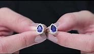 Rosec Jewels - Created Blue Sapphire Stud Earrings