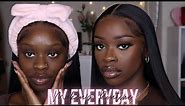 *Detailed* Soft Glam Everyday Makeup Routine For Dark Skin WOC ( Beginner Friendly) Step By Step