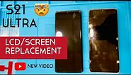 Galaxy S21 Ultra Screen Replacement Repair Guide | How to replace Screen on Samsung Galaxy S21 Ultra