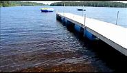 How to build a floating dock using barrels