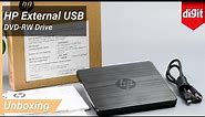 HP External USB DVD RW Drive Unboxing