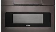 Sharp 24" Black Stainless Steel Microwave Drawer Oven - SMD2470AH