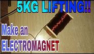 How to make a Powerful Electromagnet (5KG LIFTING)