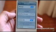 iMessage SMS how to for iPhone 4S