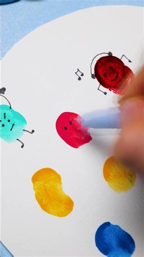 🎨 Uimitoare Idei de Pictură cu Degetele! #art #shorts