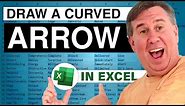 Excel - How to Create a Curved Arrow in Excel | MrExcel Netcast - Episode 1164