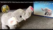 Baby Elephant Soft Toy - Walks, Flaps Ears, Raises Trunk & Trumpets by Jamina