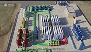 Hyper realistic 3D Video on the operation of a seawater reverse osmosis desalination plant.