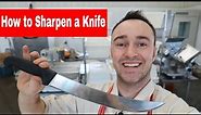 Butcher Knife, How to Sharpen a Butcher Knife.