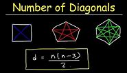Number of Diagonals In a Regular Polygon - Geometry