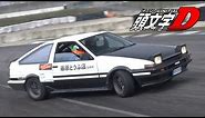 Initial D Toyota AE86 Trueno Drifting on Track! - 4AGE Sound with Tomei Titanium Exhaust! ハチロクドリフト