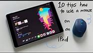 Quick tips how to use a mouse on an iPad