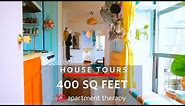 A 400-Square-Foot Apartment Filled with Color and Clever DIYs | House Tours | Apartment Therapy