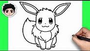 How To Draw Eevee | Pokemon - Easy Tutorial
