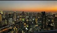 Osaka Majestic Sunset View on Top of Umeda Sky Building