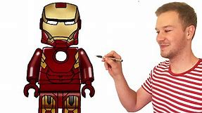 How to Draw Lego Iron Man
