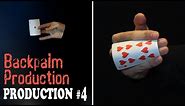 Magic tricks revealed - Advance Backpalm Production - Card production series #4 👍