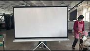 120 inch retractable projector screen factory,projector screen stand 100 inch factory,China