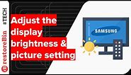 Samsung Smart TV - adjust brightness and picture settings easily