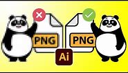 How To Export A High Resolution PNG In Illustrator CC