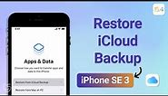 How to Restore iPhone SE 2022 from iCloud Backup