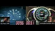 Geo Metro vs Lamborghini Aventator: 0 to 60 mph