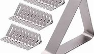 32 Pack Tablecloth Clips, Stainless Steel Picnic Table Clips, Rust Proof Table Cloth Clips, Reusable Table Cloth Holders, Premium Table Cover Clamps for Restaurant Wedding Picnic Party Outdoor Dining