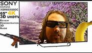 Sony Bravia XBR65X850C Review, Demo, Settings, 3D