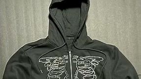 Skeleton rhinestone hoodie by Rhinestars