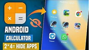 😍How To Hide Apps On Android | Calculator Me App Kaise Hide Kare |Calculator Me App Kaise Chupaye |