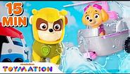 PAW Patrol Toys Rescues and Adventures! | 15 minute Compilation | Toymation